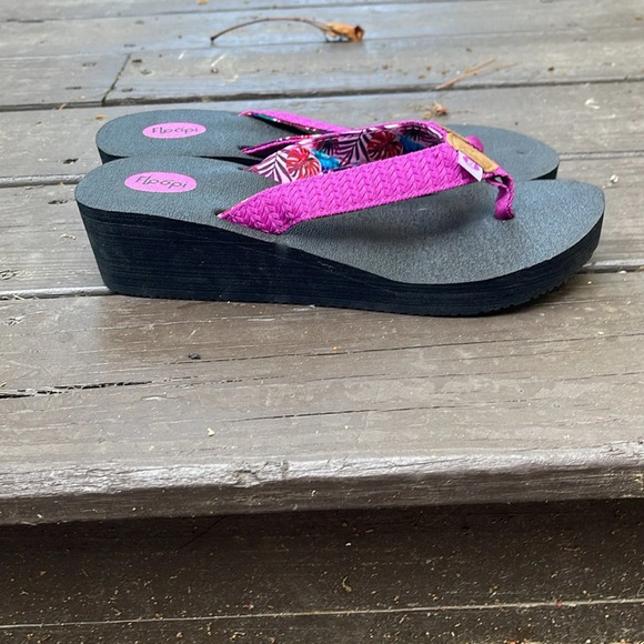 NWOT Floopi Women's Yoga Mat Thong Flip Flop Wedge Sandals - Anna size 10 - Picture 6 of 8